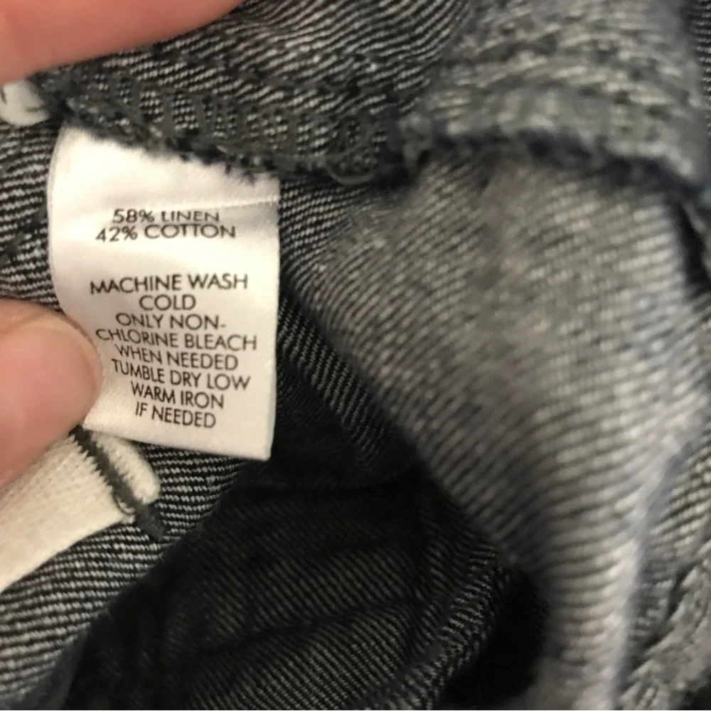 3/$15 Ann Taylor loft linen blend blue skirt